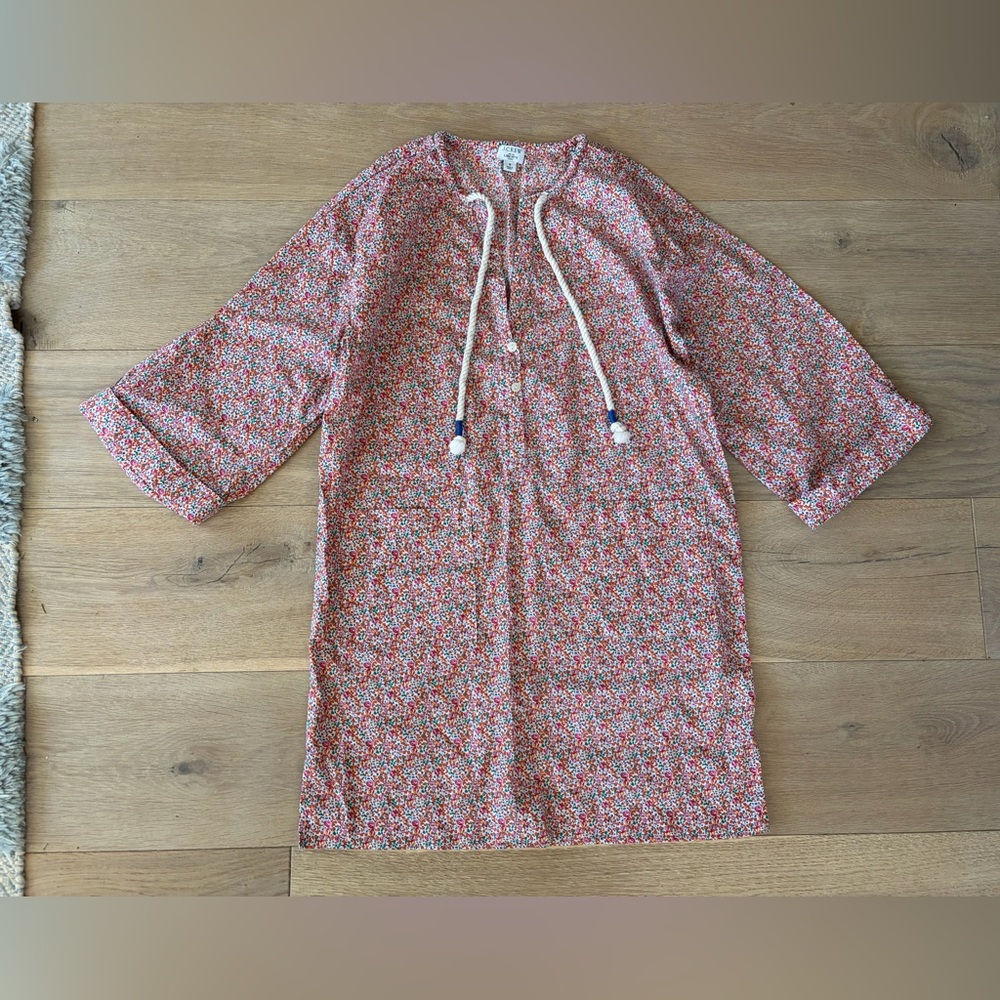 J. Crew beach tunic in Liberty Eloise floral fabric summer light weight - S NWOT